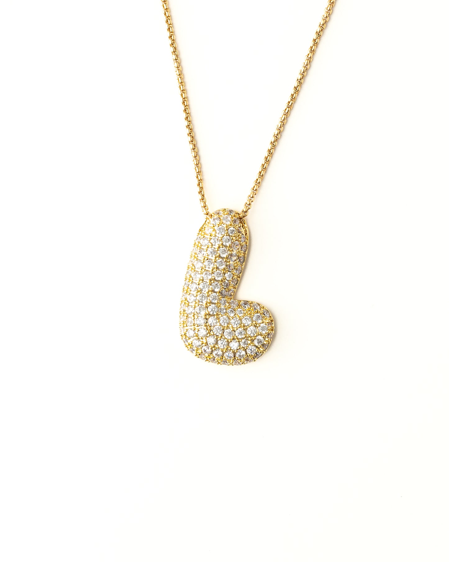 Necklace bubble letter