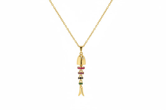 Colorful fish necklace