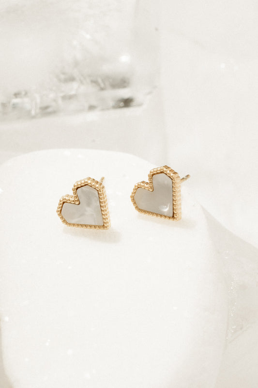 Mini white hearts